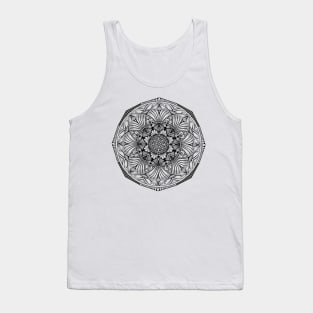 Black Zentangle Tank Top